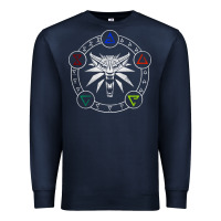 Navy camiseta witcher Premium Sweatshirt - artisFamous