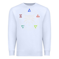 White camiseta witcher Premium Sweatshirt - artisFamous