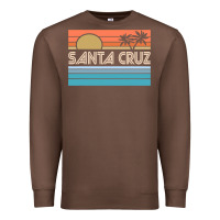 Chestnut santa c.r.u.z cali sunset 70s 80s surfer summer sun Premium Sweatshirt - artisFamous
