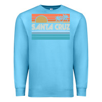 Ocean Blue santa c.r.u.z cali sunset 70s 80s surfer summer sun Premium Sweatshirt - artisFamous