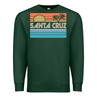 Sports Green santa c.r.u.z cali sunset 70s 80s surfer summer sun Premium Sweatshirt - artisFamous