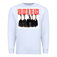 White NEWS KIDS ON THE BLOCK Premium Sweatshirt - artisFamous