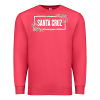 Cardinal santa c.r.u.z cali  floral hibiscus flower Premium Sweatshirt - artisFamous