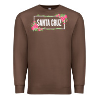 Chestnut santa c.r.u.z cali  floral hibiscus flower Premium Sweatshirt - artisFamous