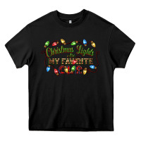 Black christmas lights are my favorite color Heavy Core Tee - CowGirlArtShop