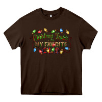 Chocolate Brown christmas lights are my favorite color Heavy Core Tee - CowGirlArtShop
