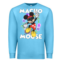 Ocean Blue macho mouse Premium Sweatshirt - artisFamous