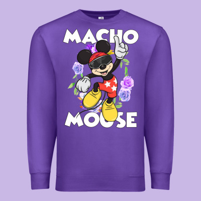 Macho Mouse Premium Sweatshirt Designed By Artisfamous