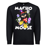Black macho mouse Premium Sweatshirt - artisFamous