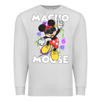 Dove Grey macho mouse Premium Sweatshirt - artisFamous