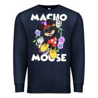 Navy macho mouse Premium Sweatshirt - artisFamous