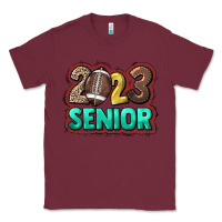 Burgundy 2023 senior football Classic Tee - HowdyJamesFarm