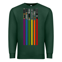 Sports Green rainbow lightsaber Premium Sweatshirt - artisFamous