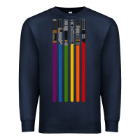 Navy rainbow lightsaber Premium Sweatshirt - artisFamous
