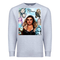 Heather Grey kelly clarkson Premium Sweatshirt - artisFamous
