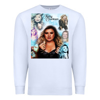 White kelly clarkson Premium Sweatshirt - artisFamous