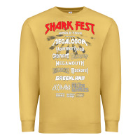 Antique Gold shark fest Premium Sweatshirt - artisFamous