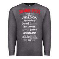 Charcoal Heather shark fest Premium Sweatshirt - artisFamous