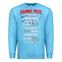 Ocean Blue shark fest Premium Sweatshirt - artisFamous