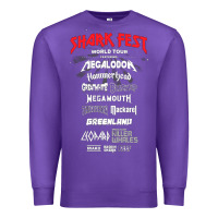 Purple shark fest Premium Sweatshirt - artisFamous