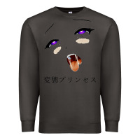 Smoke ahegao face girl Premium Sweatshirt - artisFamous