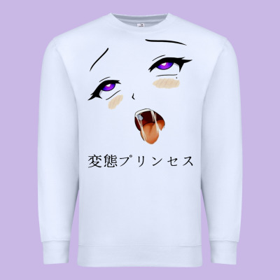 Ahegao Face Girl Premium Sweatshirt Designed By Artisfamous