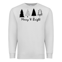 Dove Grey merry and bright Premium Sweatshirt - artisFamous