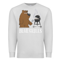 Dove Grey Bear Grills Grylls Premium Sweatshirt - artisFamous