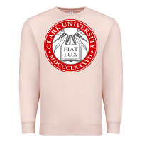 Pale Pink clark university Premium Sweatshirt - artisFamous