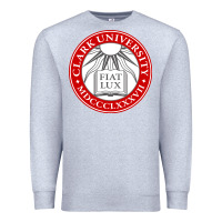 Heather Grey clark university Premium Sweatshirt - artisFamous