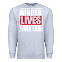 Heather Grey ginger lives matter Premium Sweatshirt - artisFamous