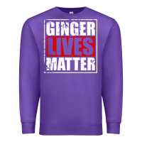 Purple ginger lives matter Premium Sweatshirt - artisFamous
