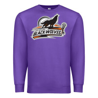 Purple new england black wolves Premium Sweatshirt - artisFamous