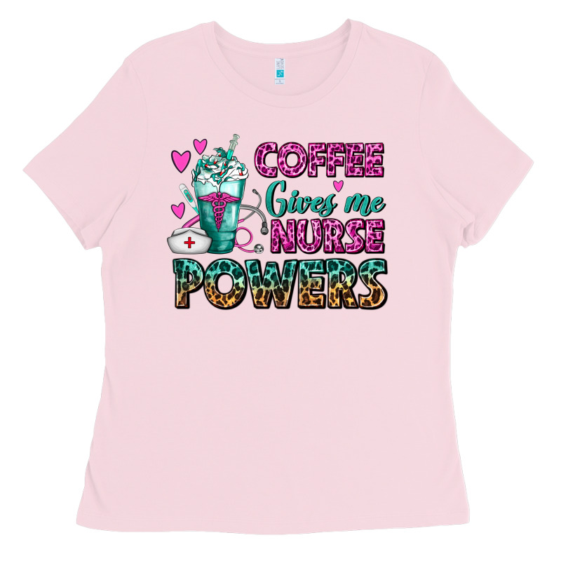 Coffee Gives Me Nurse Powers Ladies Tee by FaDigitalArtStudio | Teevron