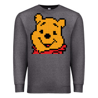 Charcoal Heather pooh Premium Sweatshirt - artisFamous