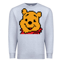 Heather Grey pooh Premium Sweatshirt - artisFamous
