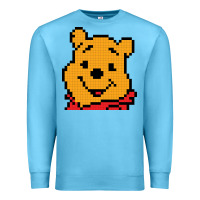 Ocean Blue pooh Premium Sweatshirt - artisFamous