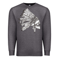Charcoal Heather american indian Premium Sweatshirt - artisFamous