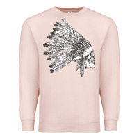 Pale Pink american indian Premium Sweatshirt - artisFamous