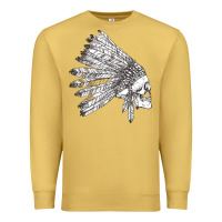 Antique Gold american indian Premium Sweatshirt - artisFamous