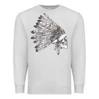 Dove Grey american indian Premium Sweatshirt - artisFamous