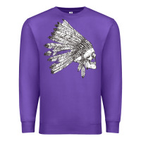 Purple american indian Premium Sweatshirt - artisFamous