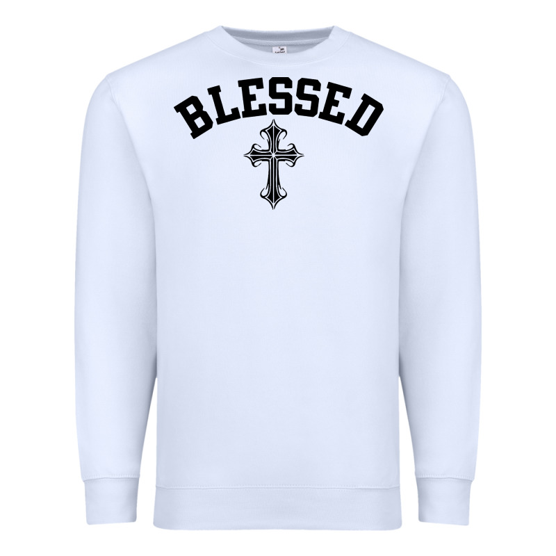 Blessed Christian Christianity Premium Sweatshirt by artisFamous | Teevron
