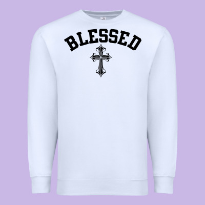Blessed Christian Christianity Premium Sweatshirt Designed By Artisfamous