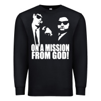 Black blues brothers belushi Premium Sweatshirt - artisFamous