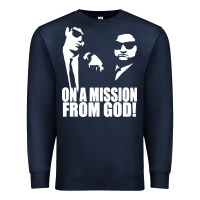 Navy blues brothers belushi Premium Sweatshirt - artisFamous