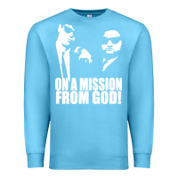 Ocean Blue blues brothers belushi Premium Sweatshirt - artisFamous