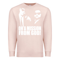 Pale Pink blues brothers belushi Premium Sweatshirt - artisFamous