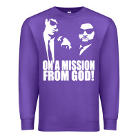 Purple blues brothers belushi Premium Sweatshirt - artisFamous