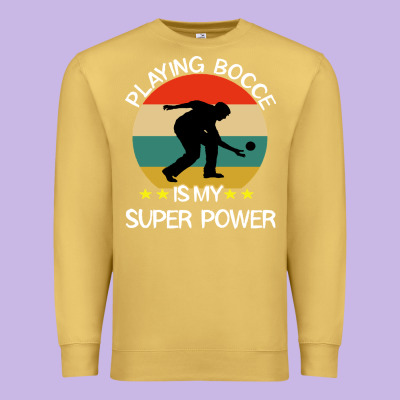 Bocce Super Power Boules Sports Premium Sweatshirt Designed By Artisfamous
